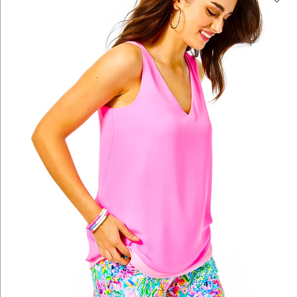 NWT Lilly Pulitzer Reversible Florin Top Size S